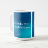 Mug Seneca : Concentrons-nous sur l'avenir, ne tombez (Devant gauche)