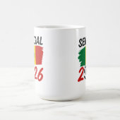 Mug Senegal 2026 Soccer Fan Design with Star Football (Centre)