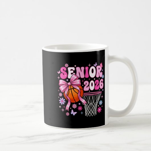 Mug Senior 2026 class of 2026 basketball coquette bow (Droite)