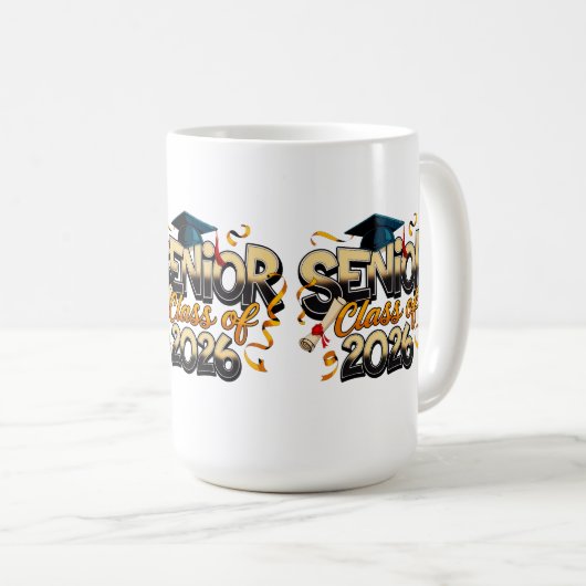 Mug Senior Class Of 2026 (Devant droit)