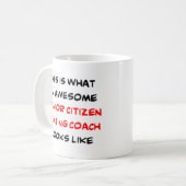 Mug seniors textos coach, génial (Devant gauche)