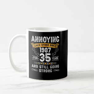 Mug S'Ennuyer L'Un L'Autre Depuis 1987 35 Ans Mariage 