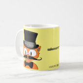 Mug Señor Gato Cartographie Mustache Chat Top Chapeau  (Devant gauche)