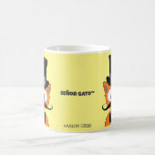 Mug Señor Gato Cartographie Mustache Chat Top Chapeau  (Centre)