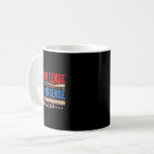 Mug Sens commun sur les absurdités Harris Waltz Democr (Devant gauche)