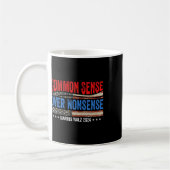 Mug Sens commun sur les absurdités Harris Waltz Democr (Gauche)