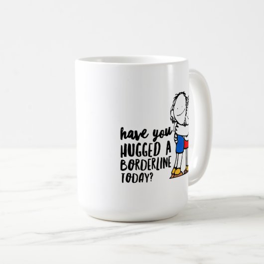 Mug Sensibilisation à la BPD| Enserrer une bordure| Ca (Devant droit)
