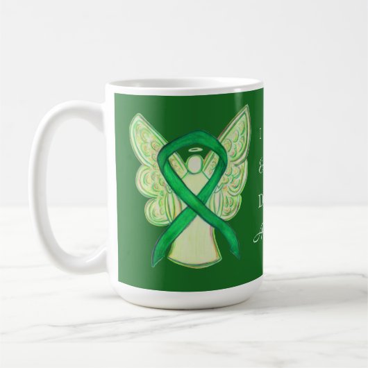 Mug Sensibilisation à la dépression Ruban Angel Café C (Gauche)