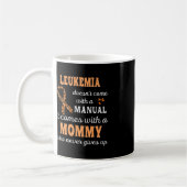 Mug Sensibilisation à la leucémie Mommy Support Leukem (Gauche)