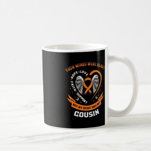 Mug Sensibilisation à la leucémie orange Cousin Cancer (Droite)