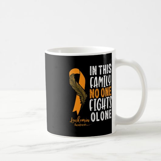 Mug Sensibilisation à la leucémie Orange Ribbon Cancer (Droite)