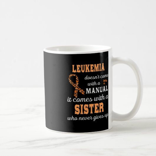 Mug Sensibilisation à la leucémie Soeur Soutien Leucém (Droite)
