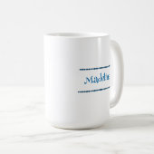 Mug Sensibilisation à la maladie d'Addison | Ruban ble (Devant droit)
