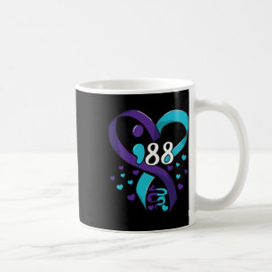 Mug Sensibilisation À La Prévention 988 Coeur Turquois
