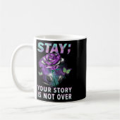 Mug Sensibilisation à la prévention du suicide Restez (Gauche)
