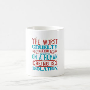 Mug Sensibilisation à la quarantaine d'isolement Coron