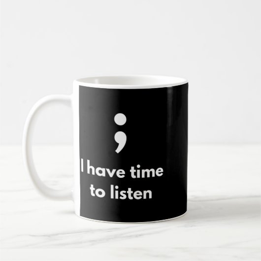 Mug Sensibilisation à la santé mentale des hommes, pas (Gauche)