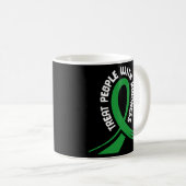 Mug Sensibilisation à la santé mentale Le ruban vert c (Devant droit)