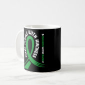 Mug Sensibilisation à la santé mentale Le ruban vert c (Devant gauche)