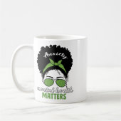 Mug Sensibilisation à la santé Messy Bun Problèmes de (Gauche)