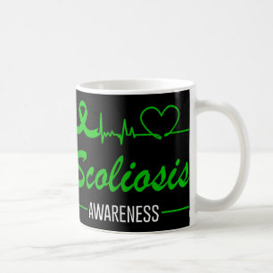 Mug Sensibilisation à la Scoliose Aimer Écran de coeur