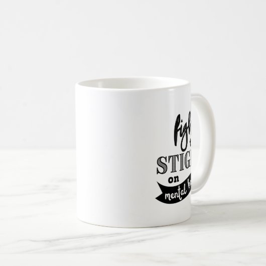 Mug Sensibilisation à la stigmatisation des problèmes  (Devant droit)