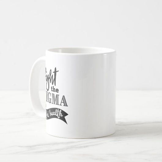 Mug Sensibilisation à la stigmatisation des problèmes (Devant gauche)
