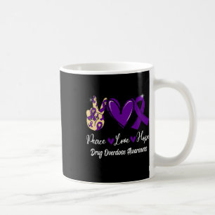 Mug Sensibilisation à la surdose de drogue Paix Amour