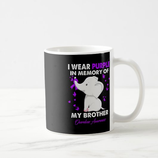 Mug Sensibilisation À La Surdose D'Éléphant Je Porte D (Droite)
