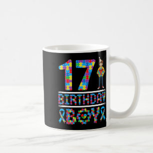 Mug Sensibilisation à l'autisme 17e anniversaire garço