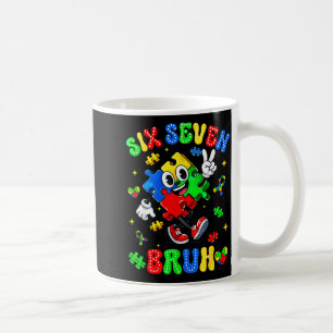 Mug Sensibilisation à l'autisme 67 six sept bruh puzzl