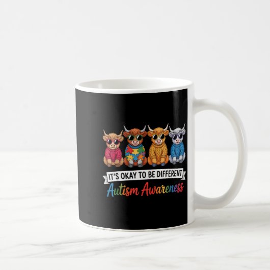 Mug Sensibilisation à l'autisme autistique (Droite)