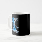 Mug Sensibilisation à l'autisme bleu Girafe Mignon C'e (Devant gauche)