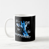 Mug Sensibilisation à l'autisme bleu Girafe Mignon C'e (Gauche)