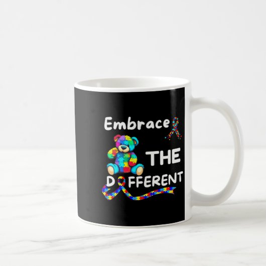 Mug Sensibilisation à l'autisme Embrasser la différenc (Droite)