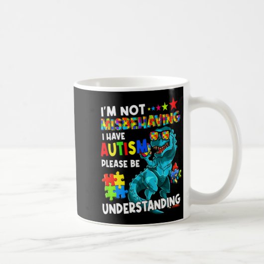 Mug Sensibilisation à l'autisme Je ne me comporte pas (Droite)