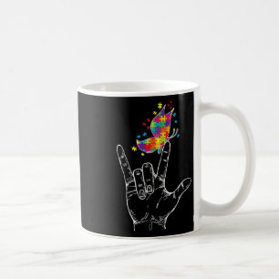 Mug Sensibilisation à l'autisme Je t'aime Langage des