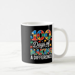Mug Sensibilisation à l'autisme Joyeux 100e jour d'éco