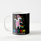 Mug Sensibilisation à l'autisme Licorne Danse Rythme D (Gauche)