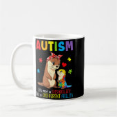 Mug Sensibilisation à l'autisme Mère Loutre Capacité D (Gauche)