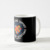 Mug Sensibilisation à l'autisme Respect autistique Amo (Devant droit)