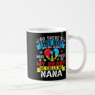 Mug Sensibilisation à l'autisme Un morceau de mon cœur