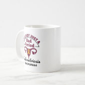 Mug Sensibilisation à l'endométriose Ce n'est pas seul (Devant gauche)