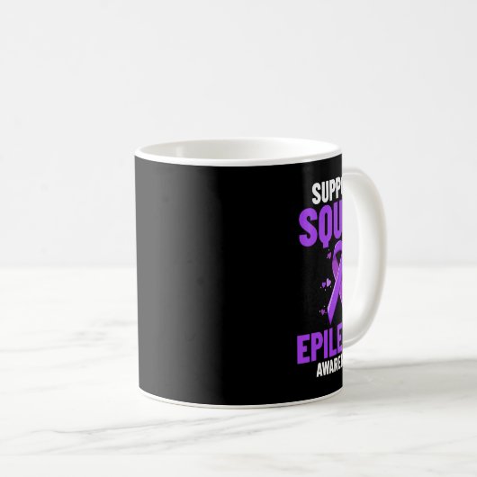 Mug Sensibilisation à l'épilepsie Bracelet en ruban vi (Devant droit)