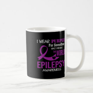 Mug Sensibilisation à l'épilepsie Je porte du violet p