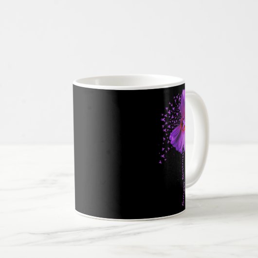 Mug Sensibilisation à l'épilepsie Tournesol Ribbon Cad (Devant droit)