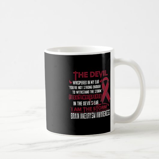 Mug Sensibilisation à l'neurysme cérébral Je suis le d (Droite)