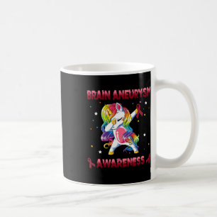 Mug Sensibilisation à l'neurysme Unicorne Dabbing Burg