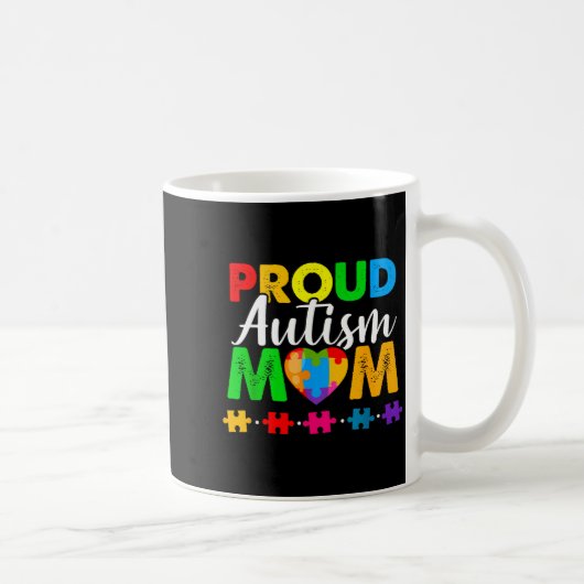 Mug Sensibilisation Acceptation maman fière autisme (Droite)