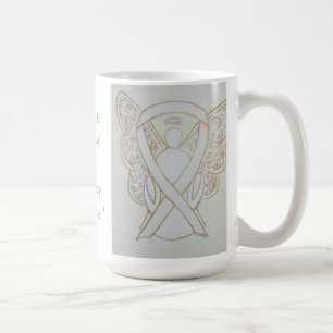 Mug Sensibilisation Ado à la grossesse Blanc Ruban Ang